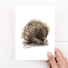 Load image into Gallery viewer, Echidna Card - Australiana Gifts Co
