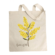 Golden Wattle Cotton Tote Bag - Australiana Gifts Co