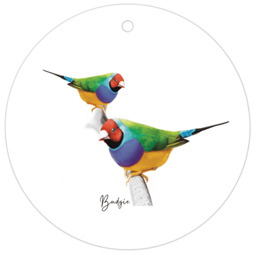 Gouldian Finch Bird Gift Tag - Australiana Gifts Co