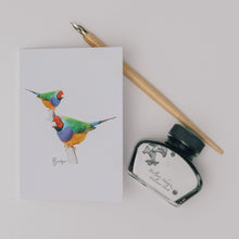 Load image into Gallery viewer, Gouldian Finch Card - Australiana Gifts Co
