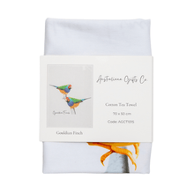 Load image into Gallery viewer, Gouldian Finch Tea Towel - Australian Design - Australiana Gifts Co
