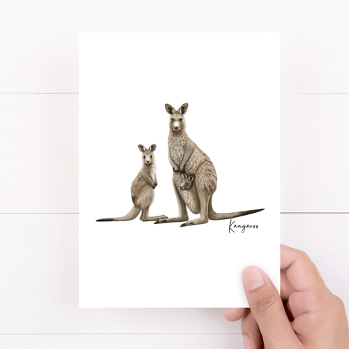 Kangaroo Card - Australiana Gifts Co