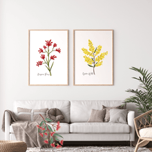 Load image into Gallery viewer, Kangaroo Paw Flower Poster - Australiana Gifts Co
