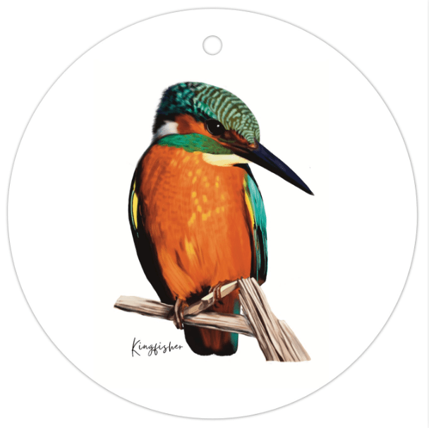 Kingfisher Bird Gift Tag | Orange - Australiana Gifts Co