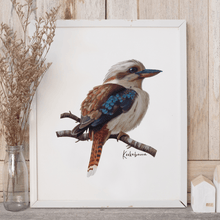 Load image into Gallery viewer, Kookaburra Poster - Australiana Gifts Co
