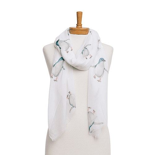 Penguin Scarf | White - Australiana Gifts Co