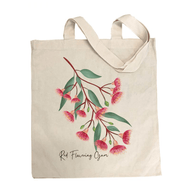 Red Flowering Gum Cotton Tote Bag - Australiana Gifts Co