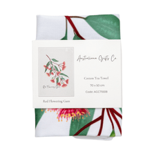 Load image into Gallery viewer, Red Flowering Gum Tea Towel - Australian Design - Australiana Gifts Co
