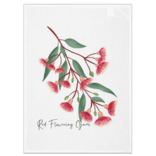 Load image into Gallery viewer, Red Flowering Gum Tea Towel - Australian Design - Australiana Gifts Co
