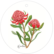 Load image into Gallery viewer, Waratah Flower Gift Tag - Australiana Gifts Co
