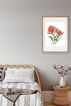 Load image into Gallery viewer, Waratah Flower Poster - Australiana Gifts Co
