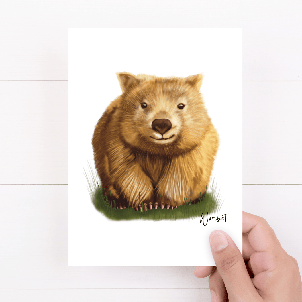 Wombat Card - Australiana Gifts Co