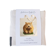 Load image into Gallery viewer, Wombat Cotton Tote Bag - Australiana Gifts Co
