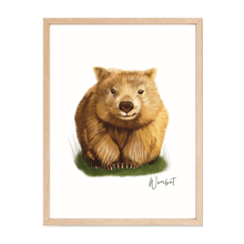Load image into Gallery viewer, Wombat Poster - Australiana Gifts Co
